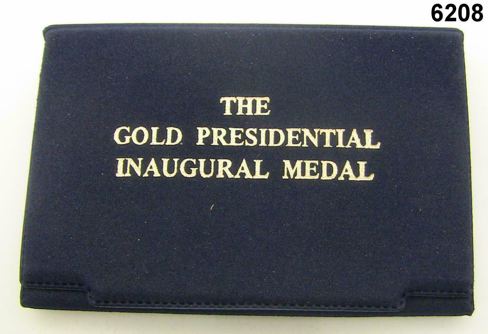 1977 JIMMY CARTER INAUGURAL MEDAL 50 GRAINS 24KT GOLD LINCOLN MINT COA #6208