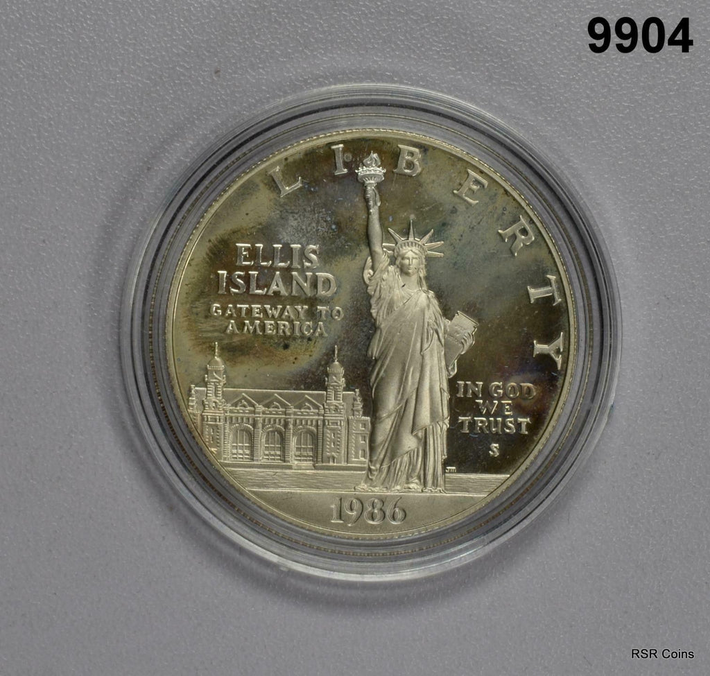 1986 STATUE OF LIBERTY 90% SILVER DOLLAR PROOF! #9904