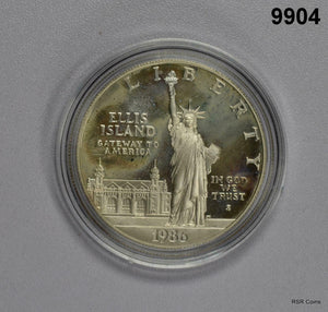 1986 STATUE OF LIBERTY 90% SILVER DOLLAR PROOF! #9904