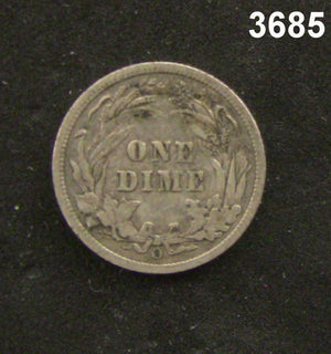 1905 O BARBER DIME XF ORIGINAL COIN! #3685
