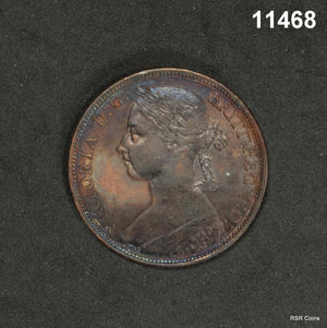 GREAT BRITAIN 1890 PENNY XF+! #11468