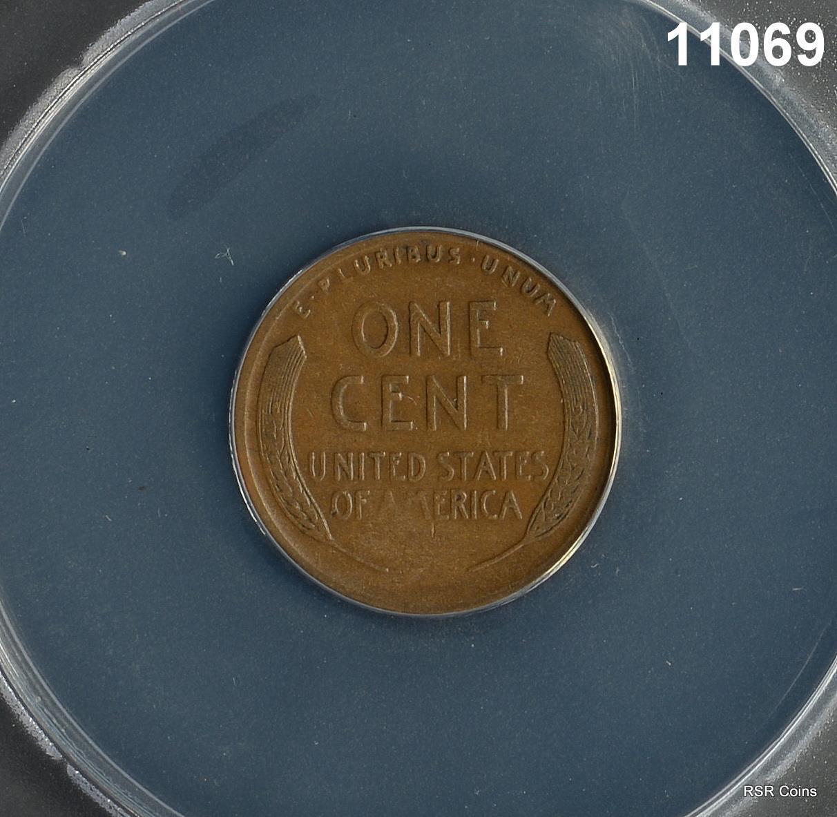 1914 S LINCOLN CENT ANACS CERTIFIED VF10 #11069