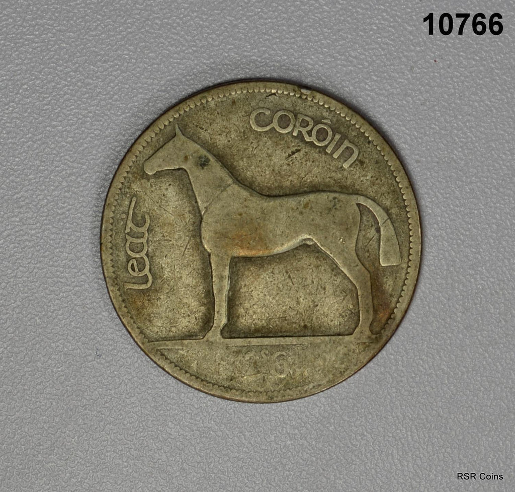 1928 1/2 COROIN IRELAND SILVER COIN! #10766