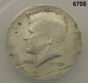 1964 KENNEDY HALF STRUCK ON DIME STOCK WEIGHT 8.06 G NORMAL 11.50 G RARE! #6705