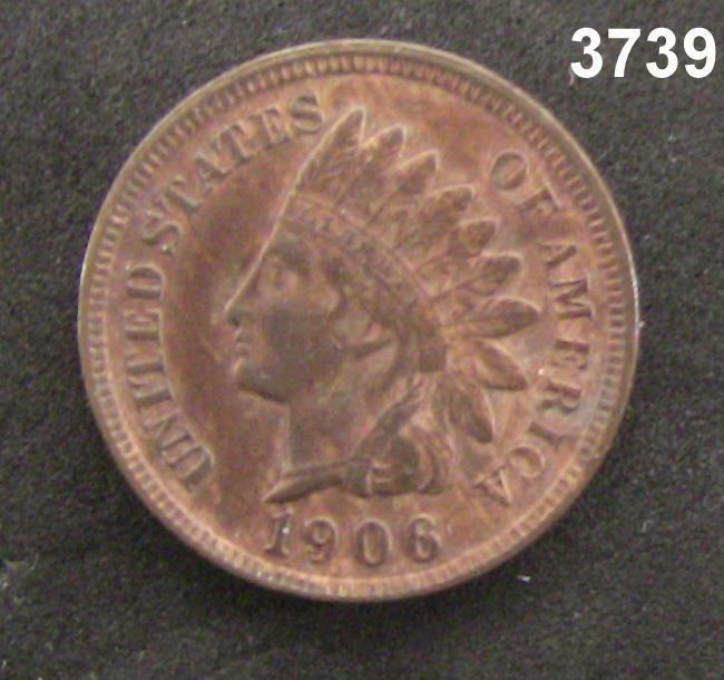 1906 AU INDIAN HEAD CENT  #3739