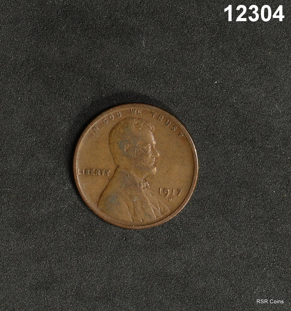 1917 D LINCOLN CENT VF+! #12304