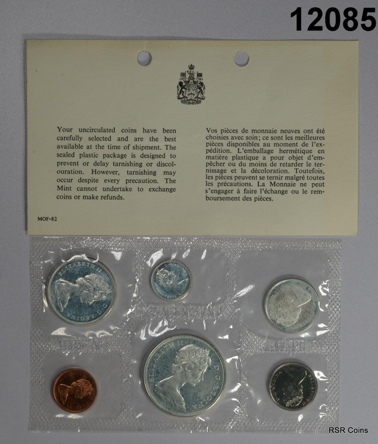 (5) CANADIAN 1967 CENT - DOLLAR 80% SILVER P-L MINT SEALED SETS! #12085