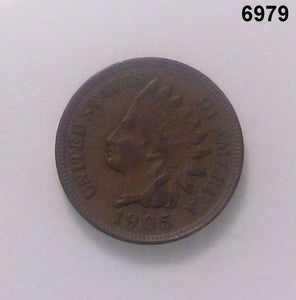1902 INDIAN CENT FINE+ #6979