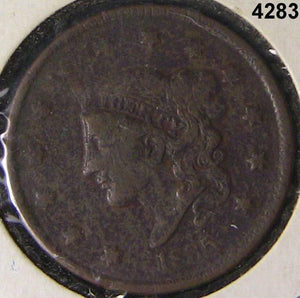 1835 LARGE CENT FINE PITTED #4283