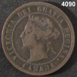 1898 H CANADA LARGE CENT XF KEY DATE #4090