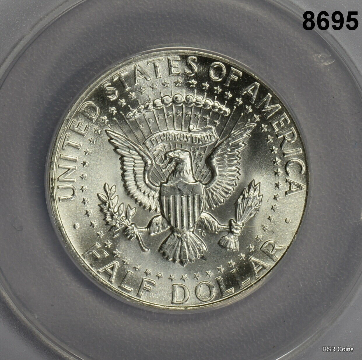 1964 KENNEDY HALF DOLLAR ANACS CERTIFIED MS67 ULTRA RARE BRILLIANT GEM! #8695