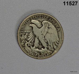 1917 WALKING LIBERTY HALF DOLLAR VG+! #11527