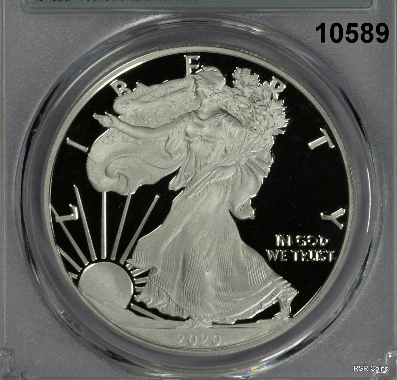 2020 S SILVER EAGLE FIRST STRIKE PCGS CERTIFIED PR70 DCAM PERFECT! #10589