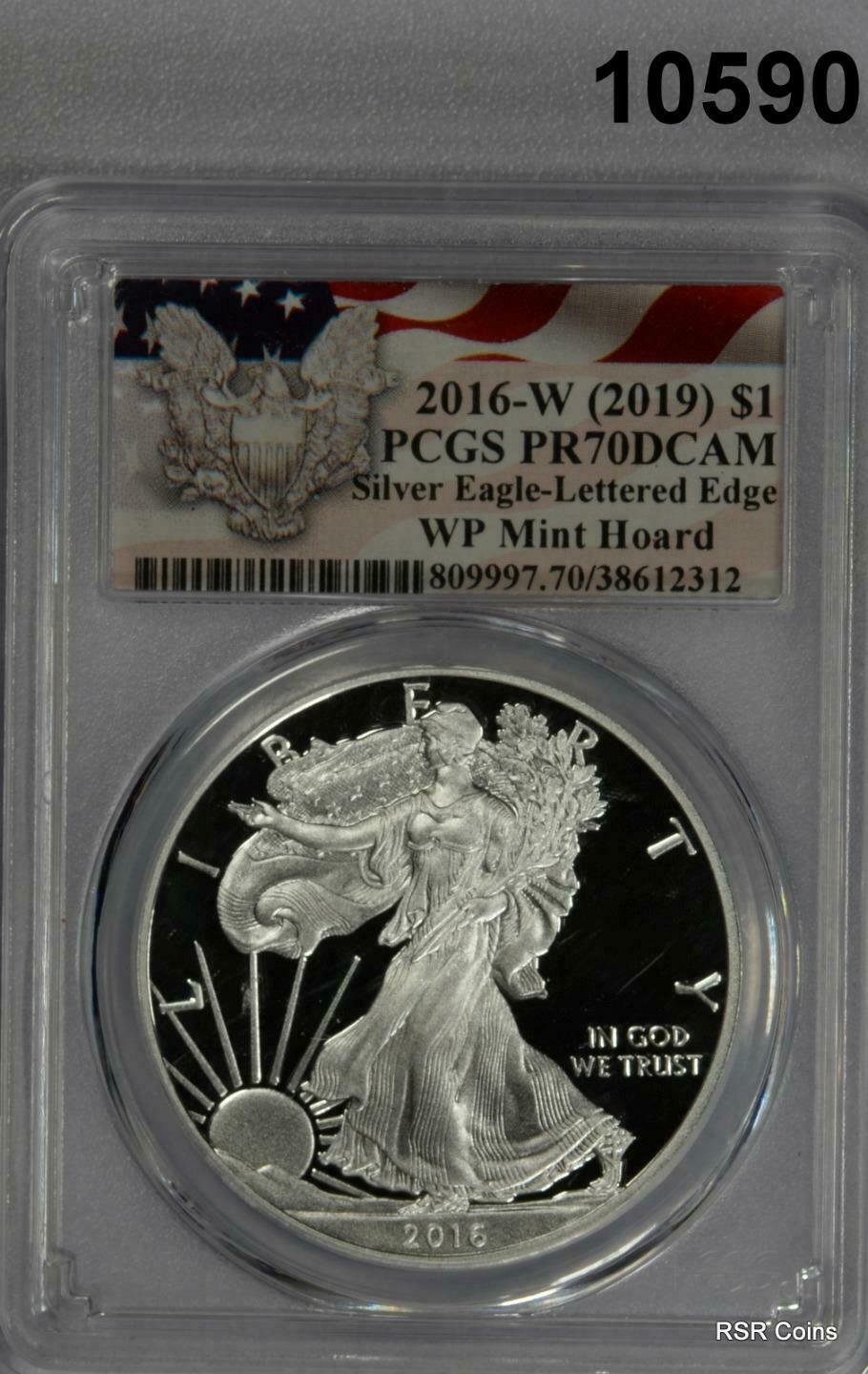 2016 W (2019) SILVER EAGLE FIRST STRIKE PCGS CERTIFIED PR70 DCAM PERFECT! #10590