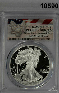 2016 W (2019) SILVER EAGLE FIRST STRIKE PCGS CERTIFIED PR70 DCAM PERFECT! #10590