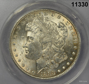 1883 MORGAN SILVER DOLLAR ANACS CERTIFIED MS62 NICE GOLDEN! #11330