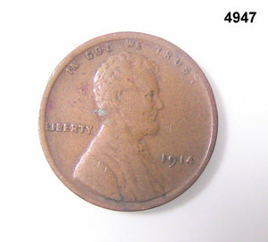 1914 LINCOLN CENT XF #4947