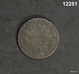 1800 LARGE CENT GOOD REVERSE CORRODED GOOD! CLEAR DATE! #12251