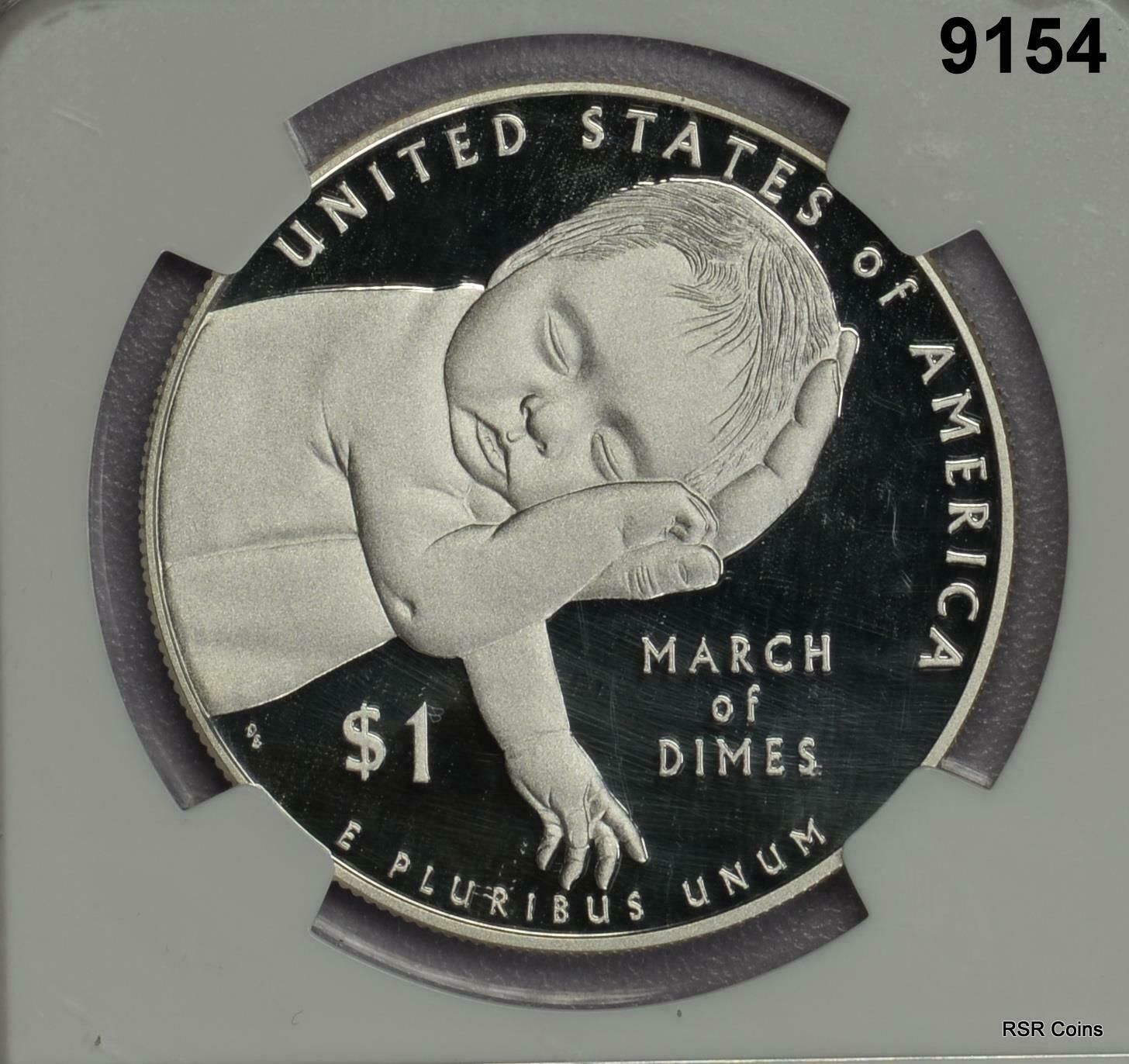 2015 W SILVER DOLLAR MARCH OF DIMES COMMEM NGC CERTIFIED PF70 ULTRA CAMEO#9154