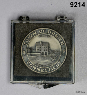 1970 150TH ANNIVERSARY OF TOWN OF DARIEN CT (1820) STERLING SILVER! #9214