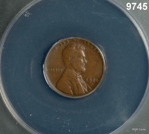 1924 D LINCOLN CENT ANACS CERTIFIED FINE 12 NICE BROWN! #9745