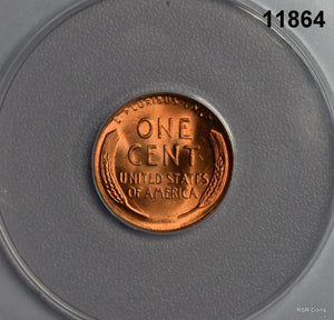 1947 D LINCOLN CENT ANACS CERTIFIED MS66 RD! FINE RED! #11864