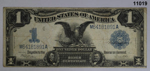 1899 $1 SILVER CERTIFICATE BLACK EAGLE FINE++! #11019