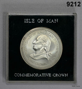 ISLE OF MAN CROWN GEM BU AMERICAN BICENTENARY #9212