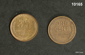 1923 CHOICE + BU RB, 1923S VF 2 COIN LINCOLN CENT LOT #10165