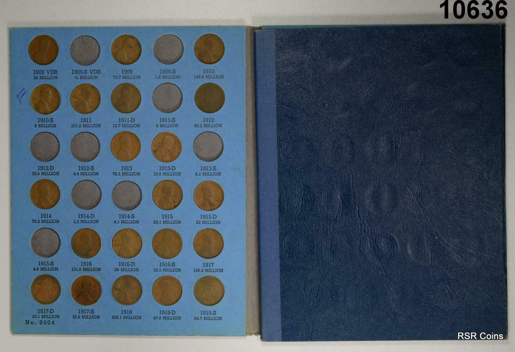 G-F EARLY LINCOLN STARTER COLLECTOR 71 COIN SET AS SHOWN FEW CORRODED #10636