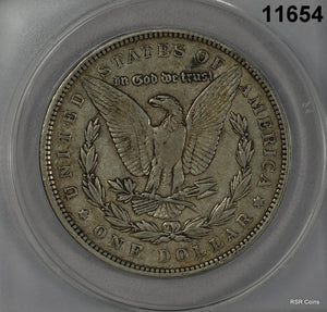 1892 MORGAN SILVER DOLLAR ANACS CERTIFIED EF45 #11654