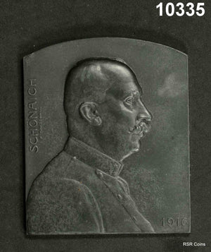 1916 SCHONAICH AUSTRIA HAUS HABSBURG FRANZ JOSEPH I BRONZE MEDAL #10335