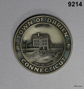 1970 150TH ANNIVERSARY OF TOWN OF DARIEN CT (1820) STERLING SILVER! #9214