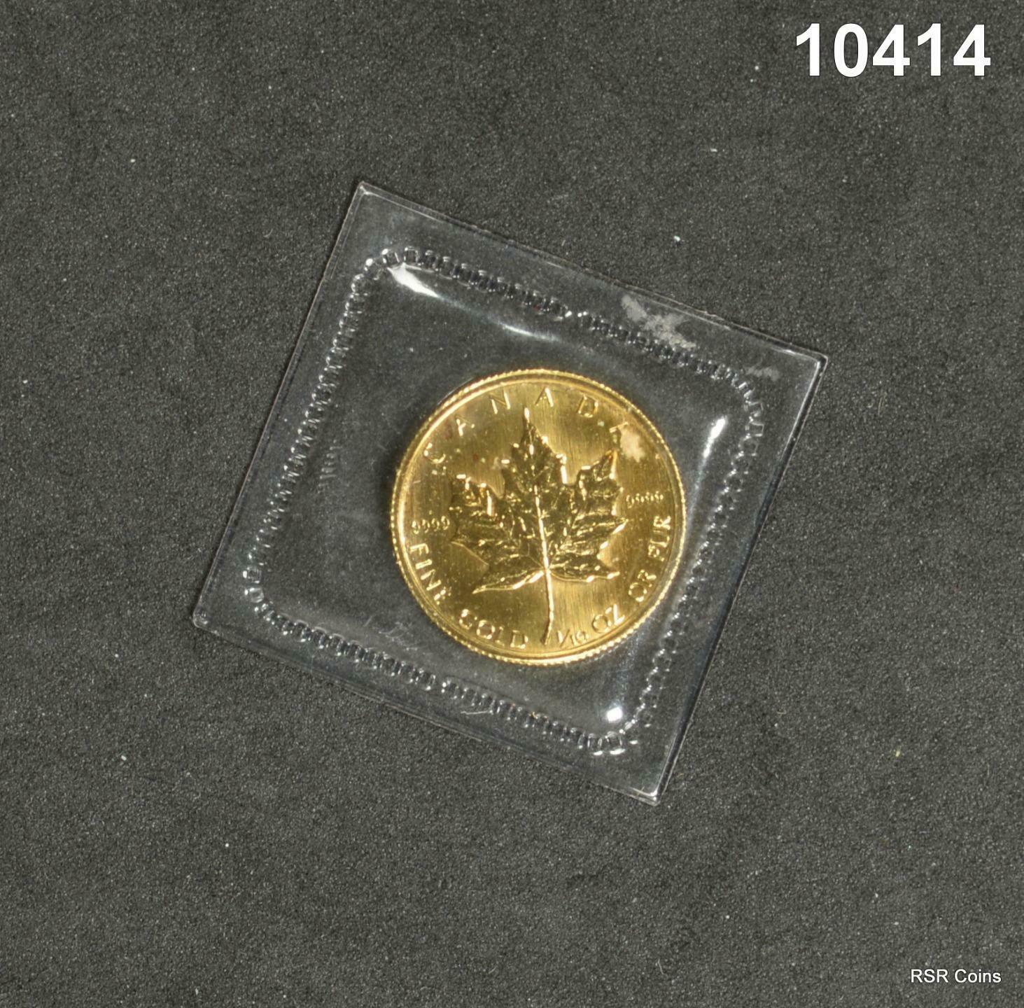 1983 $5 CANANDA 1/10TH OZ .9999 GOLD MAPLE LEAF MINT SEALED #10414