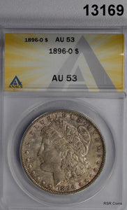 1896 O MORGAN SILVER DOLLAR ANACS CERTIFIED AU53 LOOKS BETTER! #13169