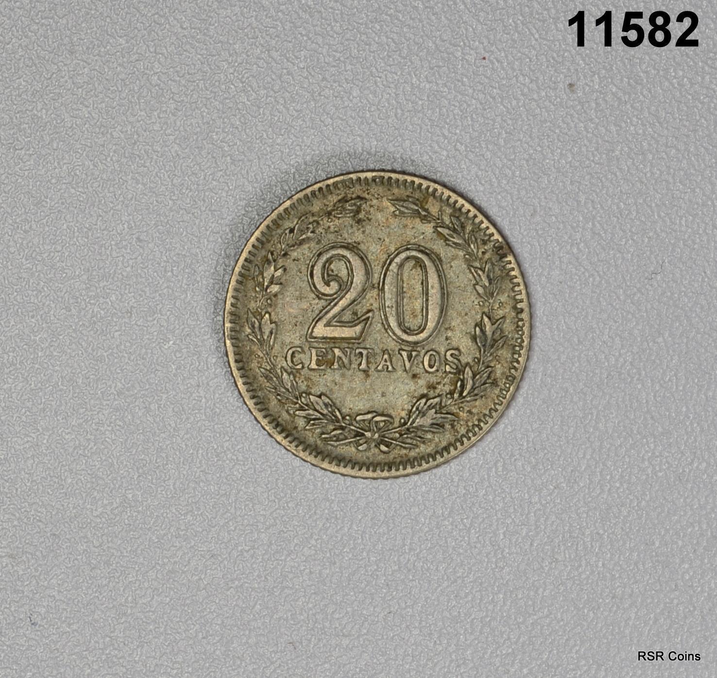 1915 ARGENTINA 20 CENTAVOS #11582