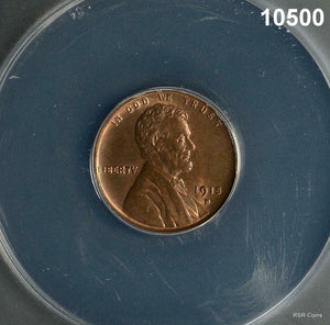 1915 D LINCOLN CENT ANACS CERTIFIED MS63 RB NICE COLOR! #10500