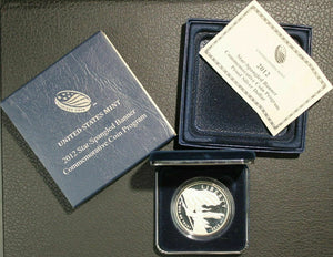 2012 US Mint Star Spangled Banner GEM Proof Silver Dollar w/COA