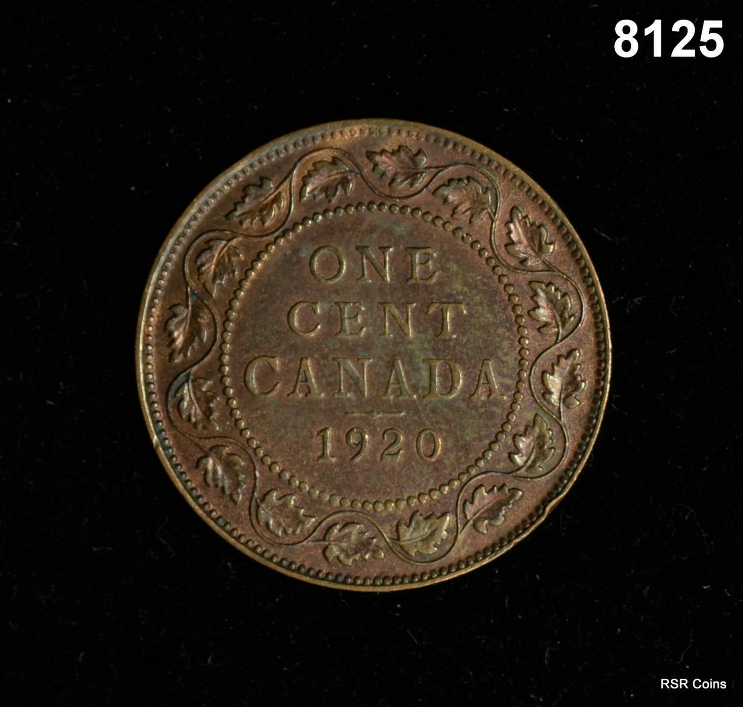 1920 CANADIAN LARGE CENT RED BROWN!! #8125