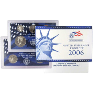 2006 UNITED STATES MINT PROOF SET BOX & CARD GREAT BIRTH YEAR GIFTS!