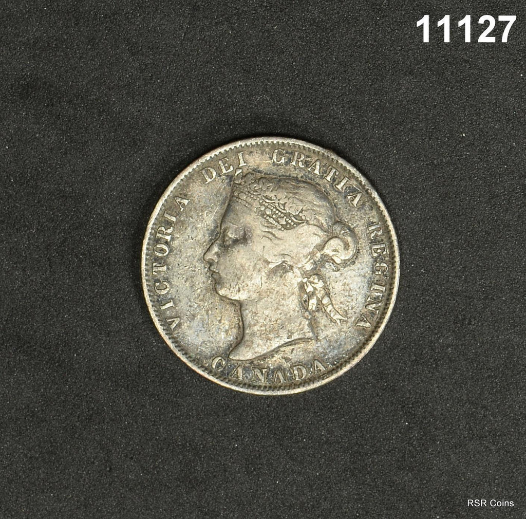 1872 H CANADA 25 CENTS SCARCE! #11127