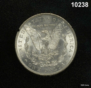 1882 CC GSA MORGAN SILVER DOLLAR ANACS CERTIFIED MS63 FROSTY BOX-COA #10238