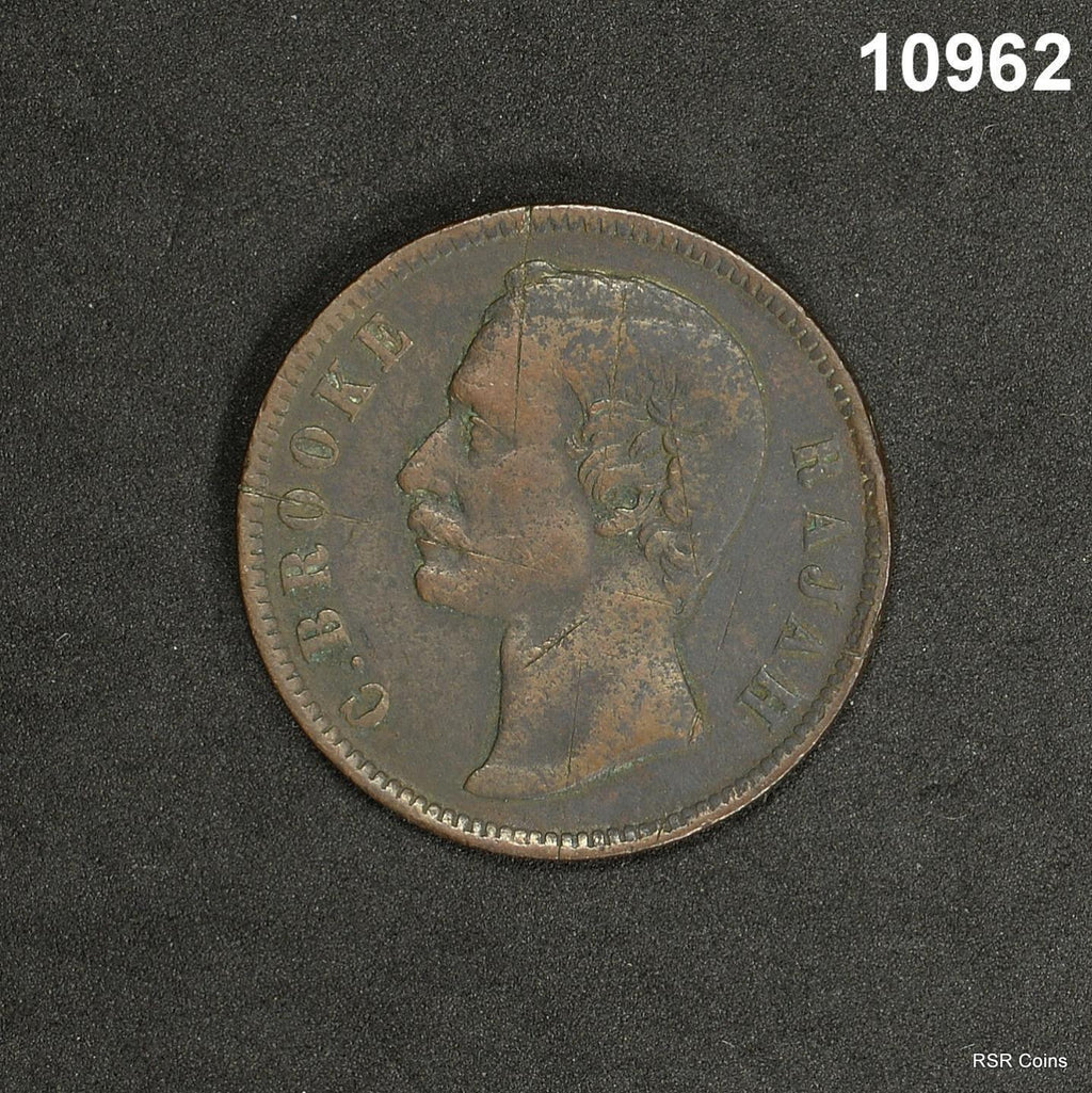 1879 SARAWAK ONE CENT #10962