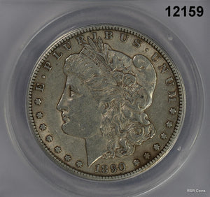 1890 S MORGAN SILVER DOLLAR ANACS CERTIFIED EF45 CLEANED #12159