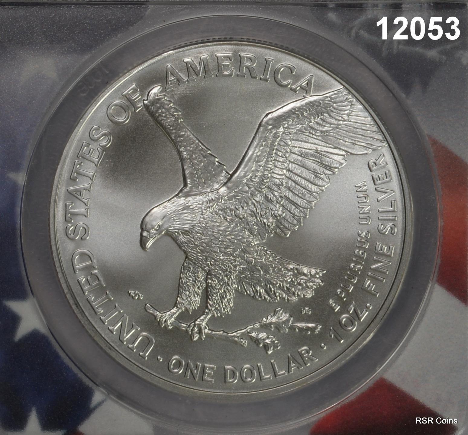 2021 SILVER EAGLE  TYPE 2 1ST STRIKE ANACS CERTIFIED MS70!#12053