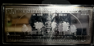 Washington Mint 1998 $100 Silver Proof 999 4 Oz Quarter Pound Note Bar COA Incl.