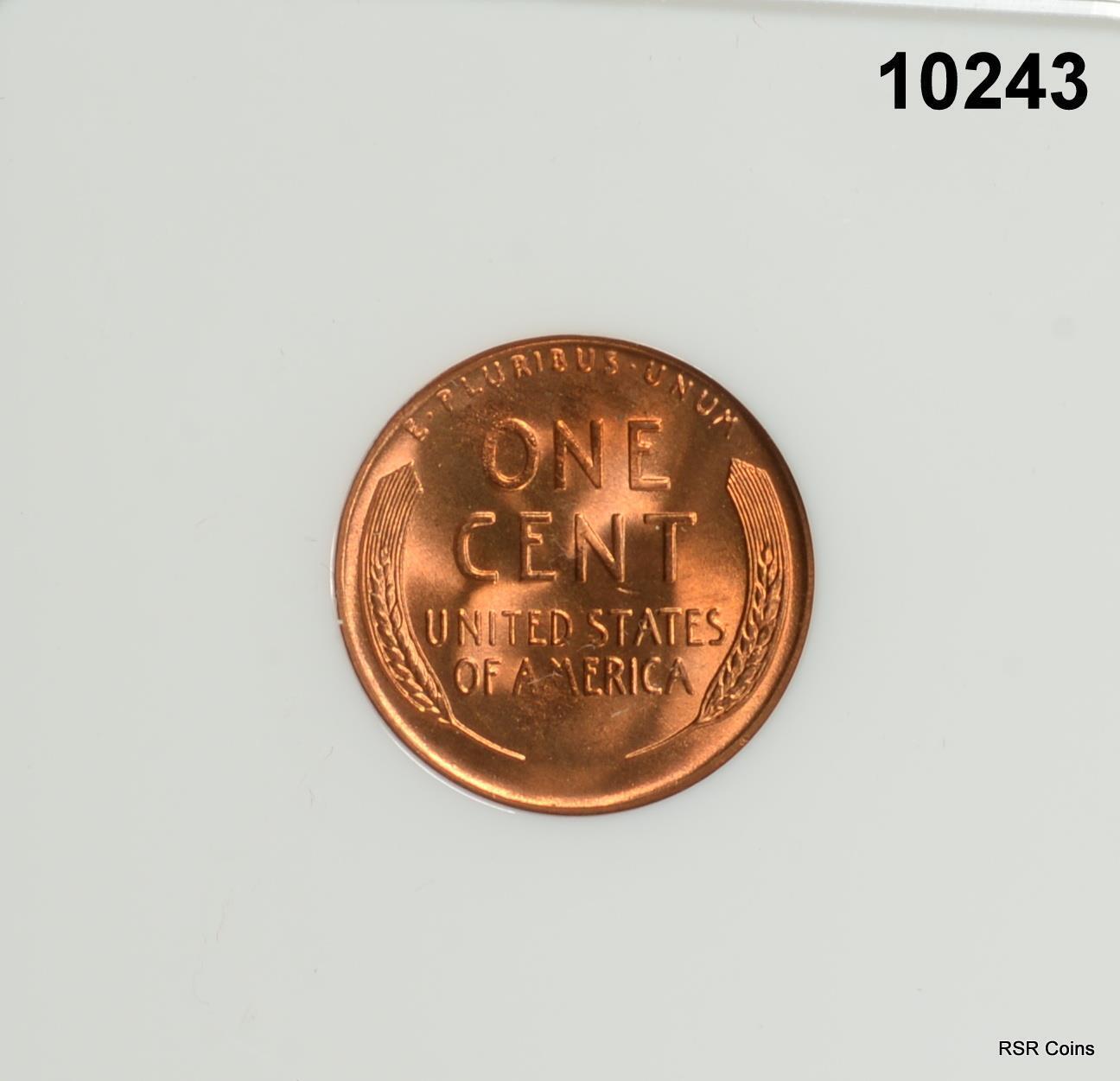 1955 S LINCOLN CENT NGC CERTIFIED MS67 RD FULL RED GEM! #10243