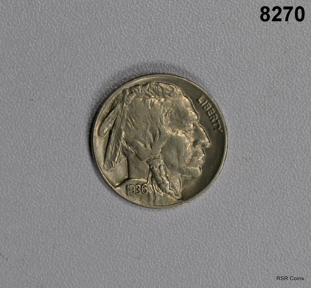 1936 BUFFALO NICKEL AU+! #8270