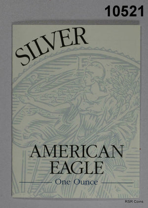 1995 PROOF GEM SILVER EAGLE WITH COA & BOX! #10521