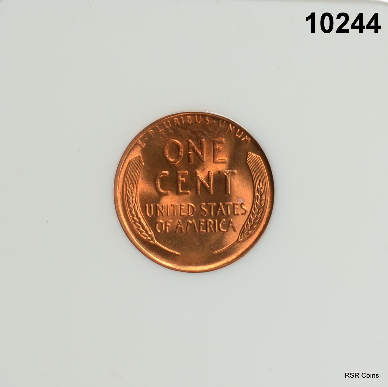 1955 S LINCOLN CENT NGC CERTIFIED MS67 RD FULL RED GEM! #10244